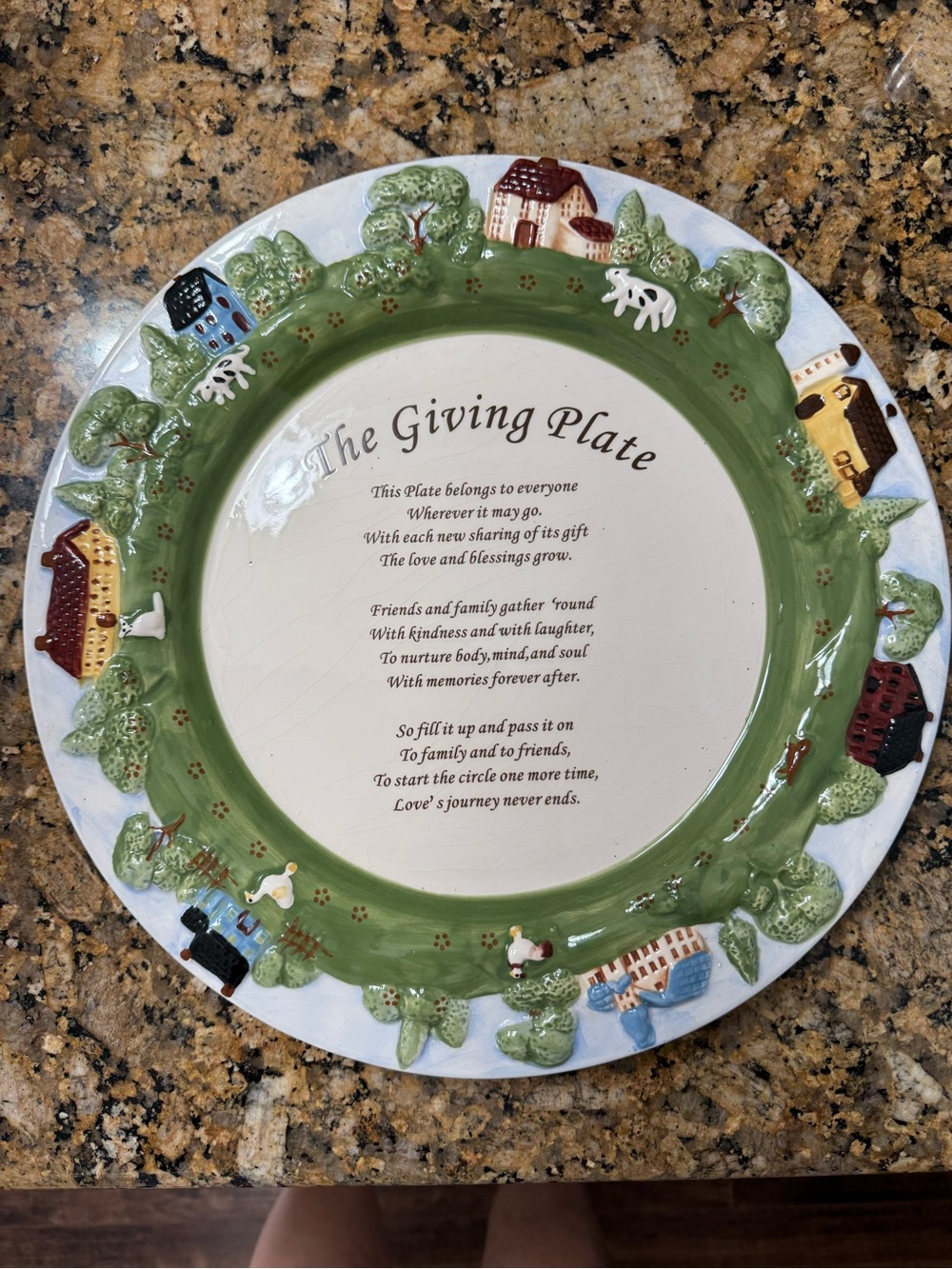 The Giving Plate Decorative Serving Plate - Green